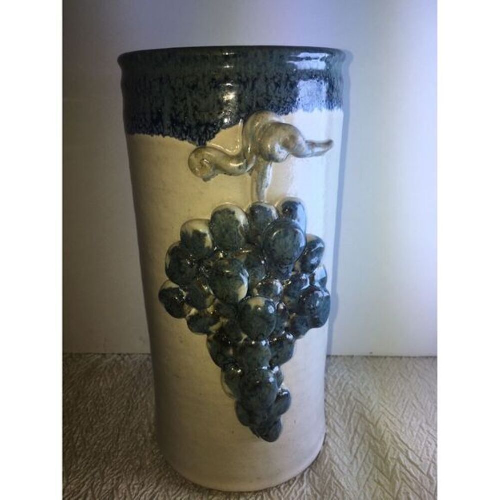 Handmade 9" Grapes Vase by Marcia